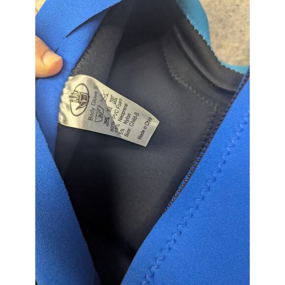 BODY GLOVE KIDS Kid Size Small Blue Padded Float WetSuit Life Jacket SPF 50 - Picture 4 of 5